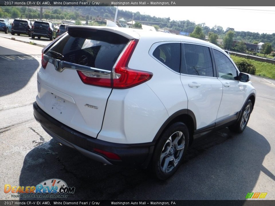 2017 Honda CR-V EX AWD White Diamond Pearl / Gray Photo #10