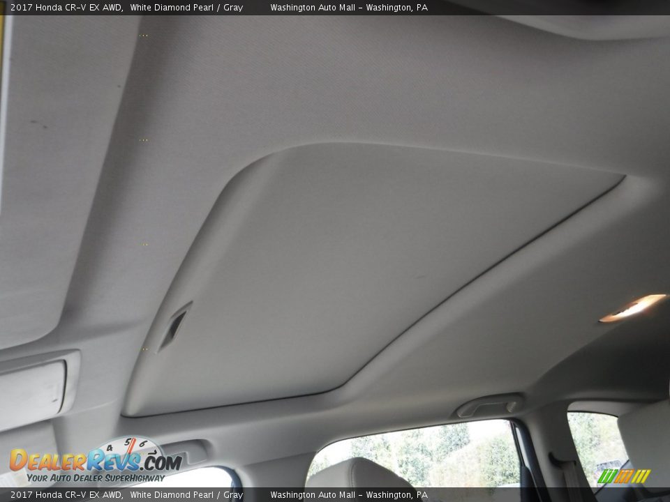 2017 Honda CR-V EX AWD White Diamond Pearl / Gray Photo #12