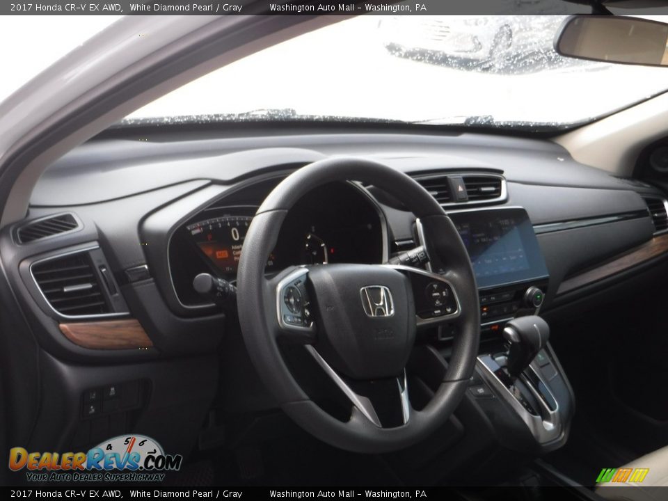 2017 Honda CR-V EX AWD White Diamond Pearl / Gray Photo #14