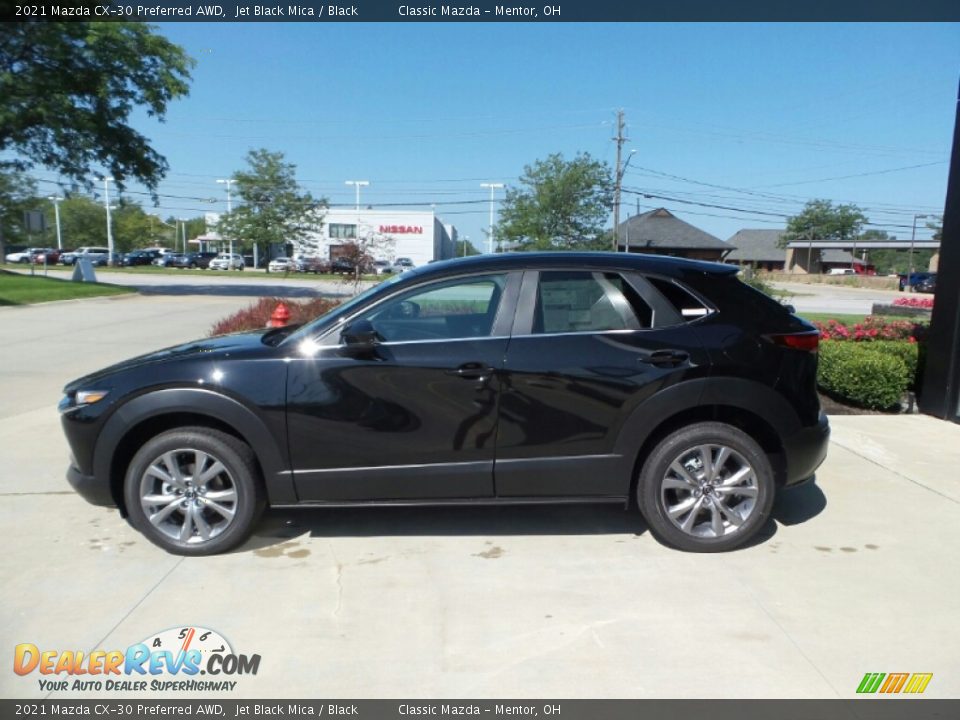 2021 Mazda CX-30 Preferred AWD Jet Black Mica / Black Photo #6