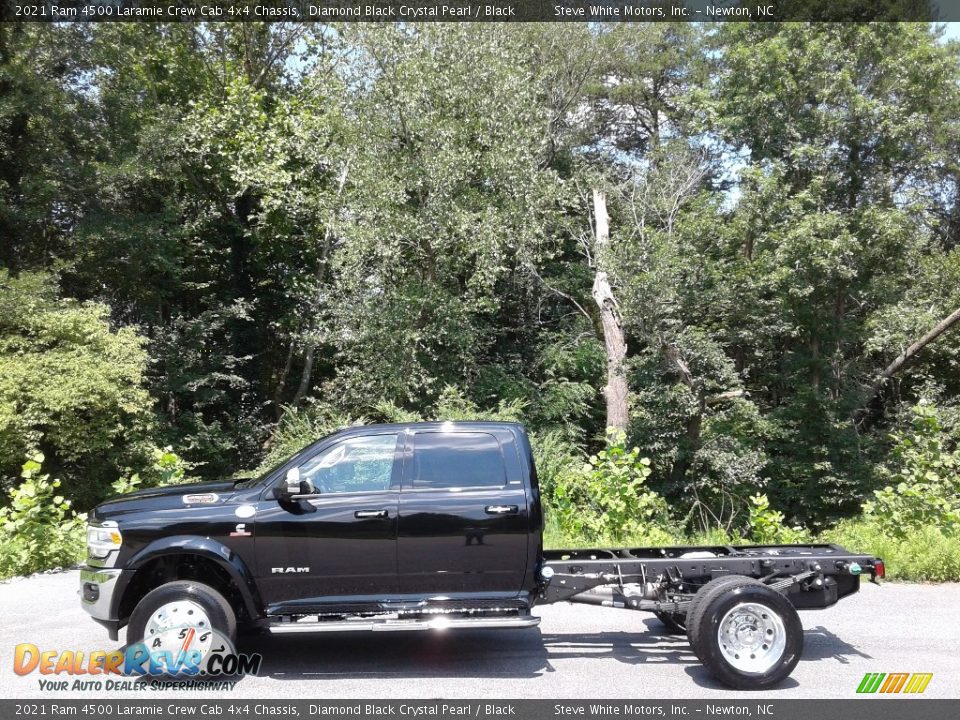 2021 Ram 4500 Laramie Crew Cab 4x4 Chassis Diamond Black Crystal Pearl / Black Photo #1