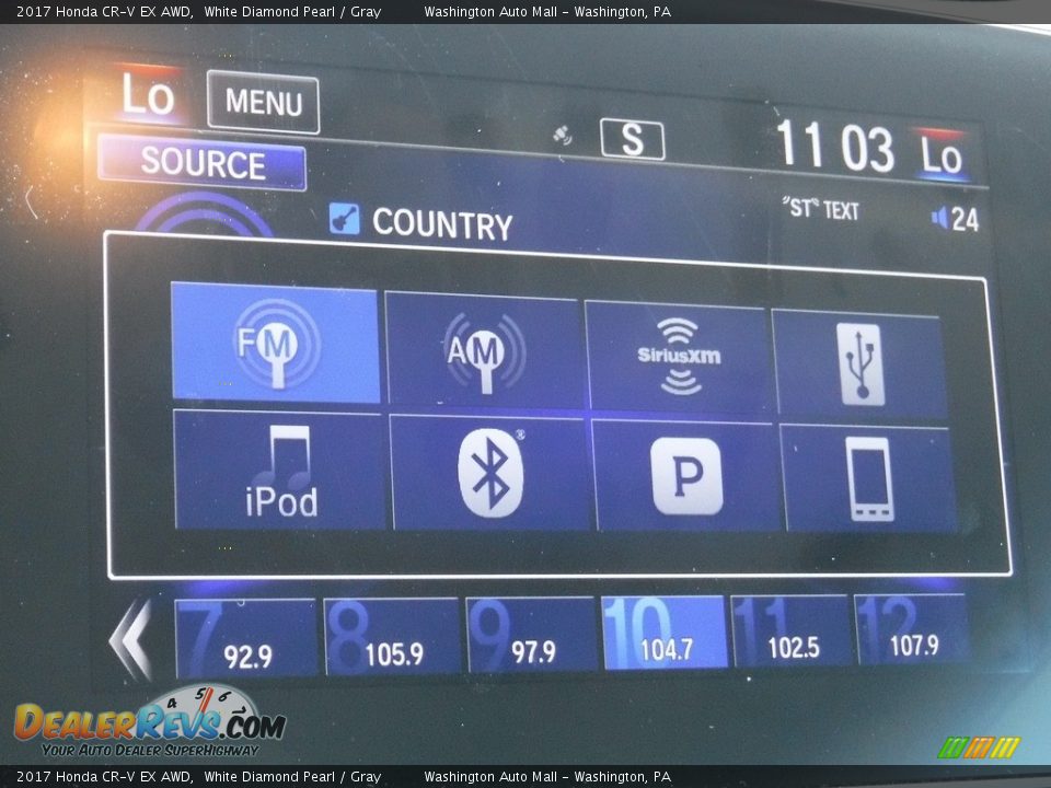 2017 Honda CR-V EX AWD White Diamond Pearl / Gray Photo #19