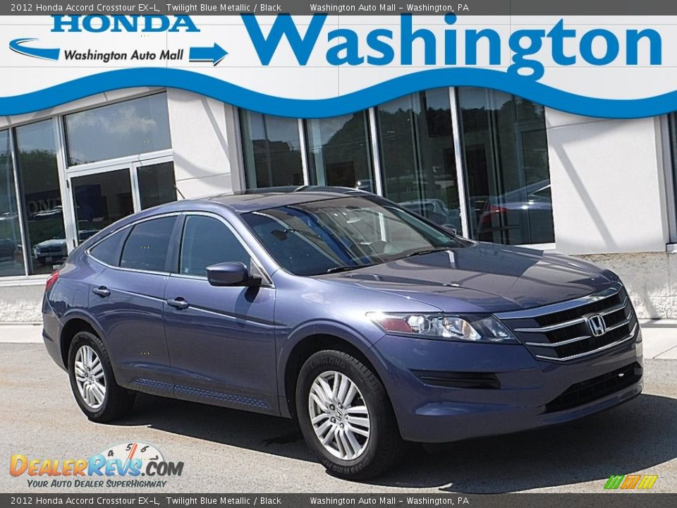 2012 Honda Accord Crosstour EX-L Twilight Blue Metallic / Black Photo #1