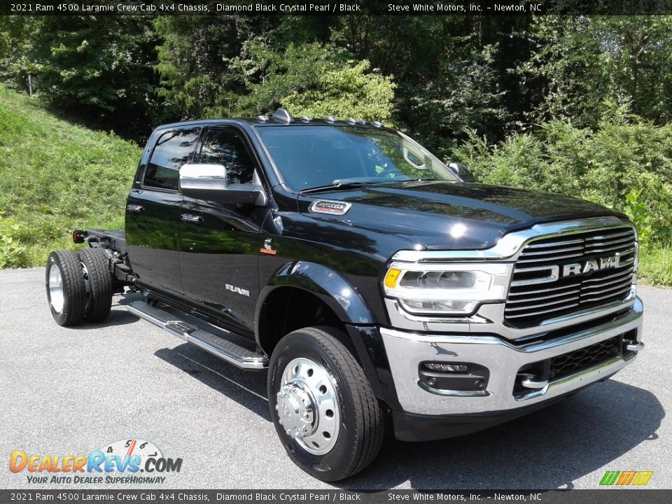 2021 Ram 4500 Laramie Crew Cab 4x4 Chassis Diamond Black Crystal Pearl / Black Photo #4