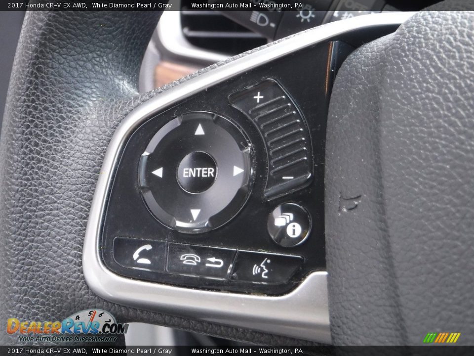 2017 Honda CR-V EX AWD White Diamond Pearl / Gray Photo #23