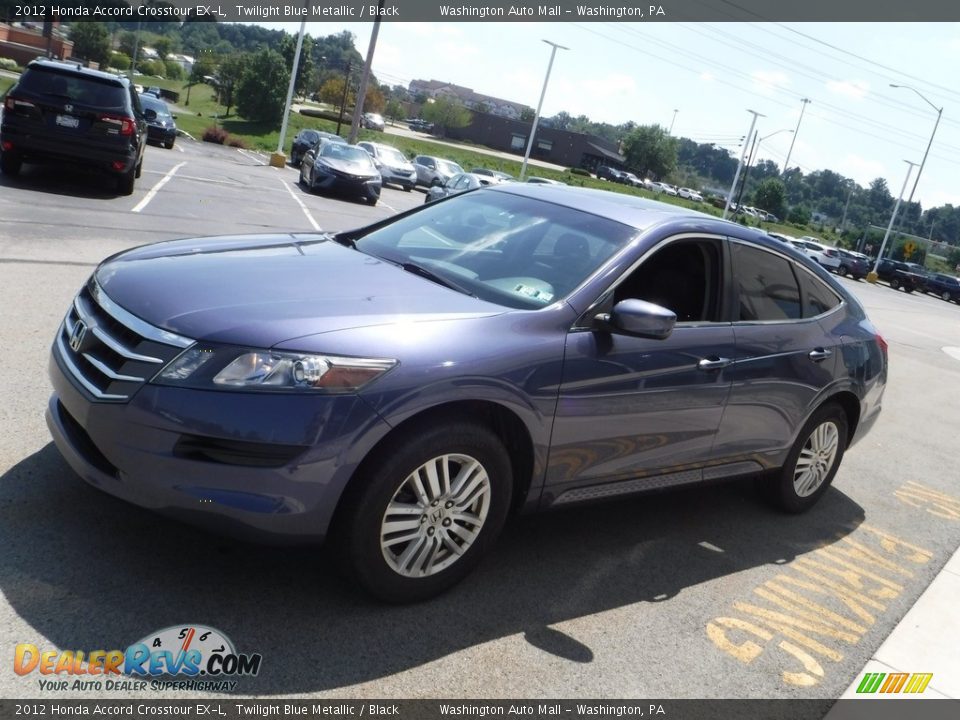 2012 Honda Accord Crosstour EX-L Twilight Blue Metallic / Black Photo #6