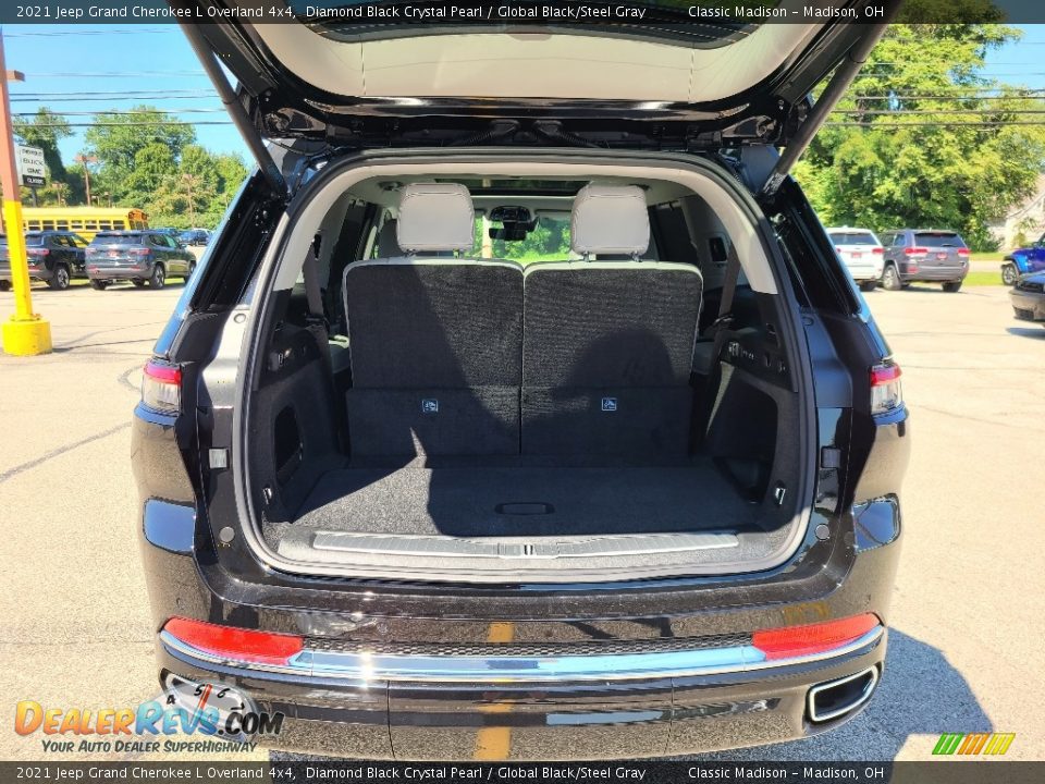 2021 Jeep Grand Cherokee L Overland 4x4 Diamond Black Crystal Pearl / Global Black/Steel Gray Photo #6
