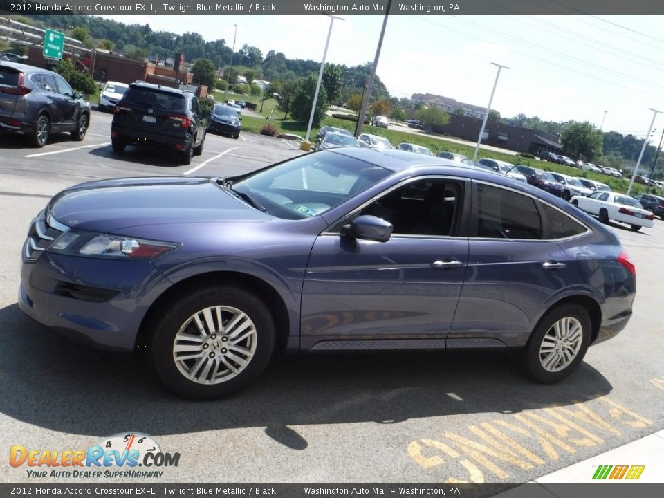 2012 Honda Accord Crosstour EX-L Twilight Blue Metallic / Black Photo #7