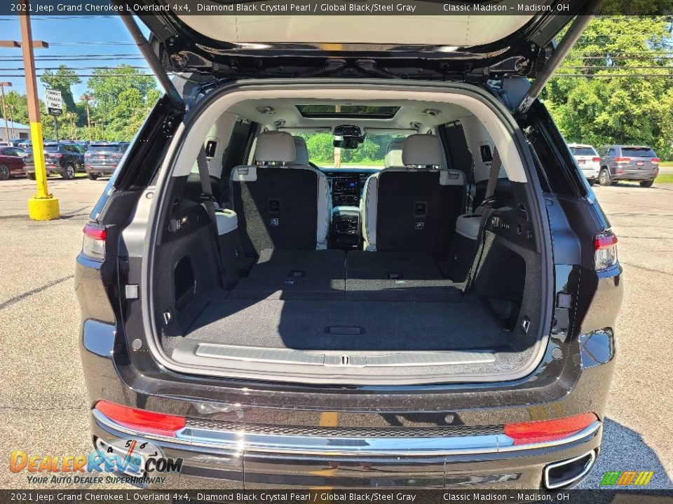 2021 Jeep Grand Cherokee L Overland 4x4 Diamond Black Crystal Pearl / Global Black/Steel Gray Photo #7