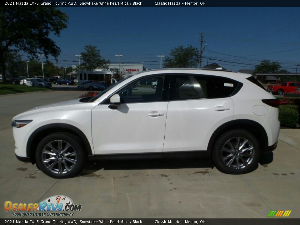 2021 Mazda CX-5 Grand Touring AWD Snowflake White Pearl Mica / Black Photo #6