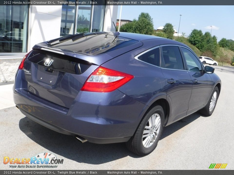 2012 Honda Accord Crosstour EX-L Twilight Blue Metallic / Black Photo #10