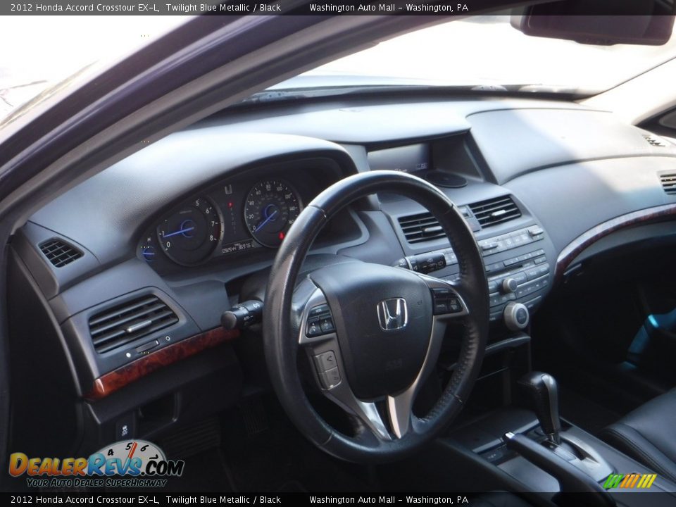 2012 Honda Accord Crosstour EX-L Twilight Blue Metallic / Black Photo #13