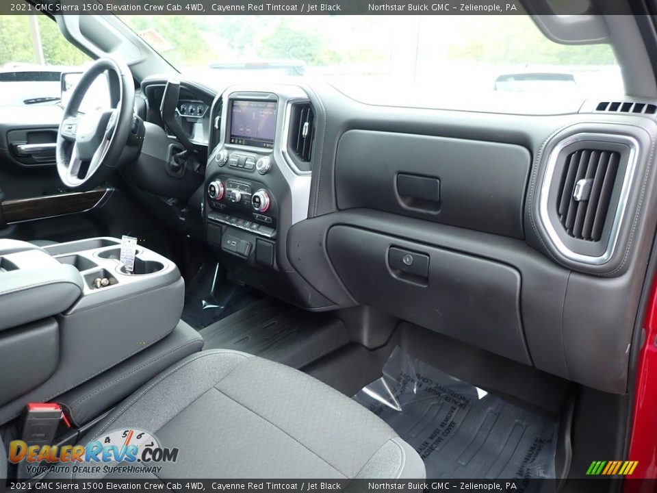 2021 GMC Sierra 1500 Elevation Crew Cab 4WD Cayenne Red Tintcoat / Jet Black Photo #6
