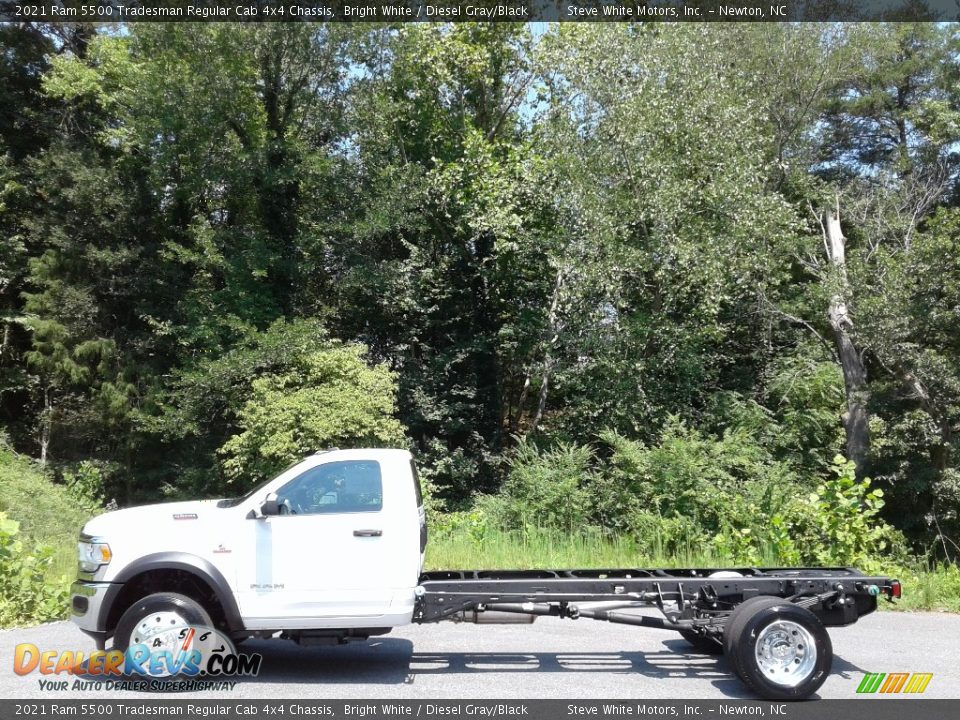 2021 Ram 5500 Tradesman Regular Cab 4x4 Chassis Bright White / Diesel Gray/Black Photo #1