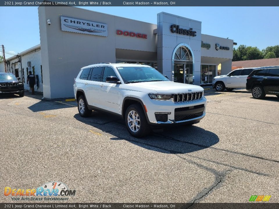 2021 Jeep Grand Cherokee L Limited 4x4 Bright White / Black Photo #1