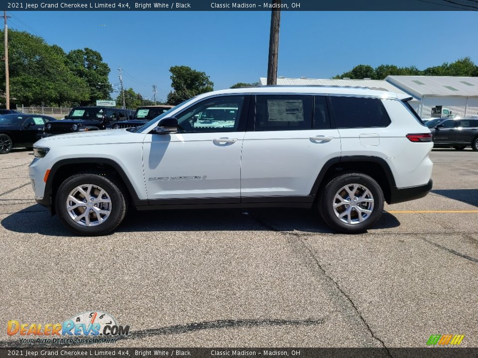 2021 Jeep Grand Cherokee L Limited 4x4 Bright White / Black Photo #3