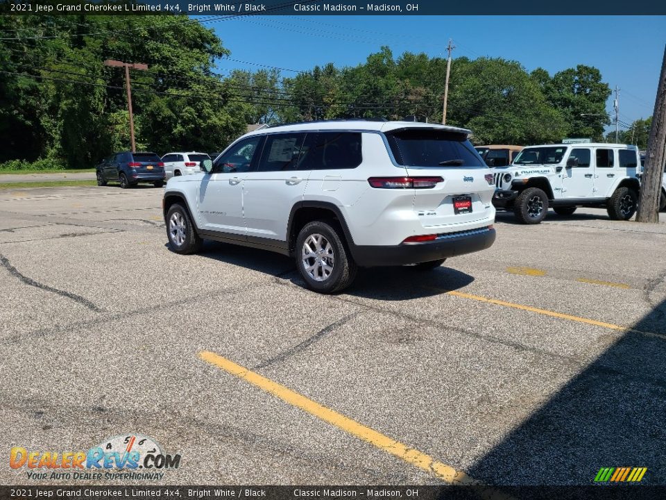 2021 Jeep Grand Cherokee L Limited 4x4 Bright White / Black Photo #4