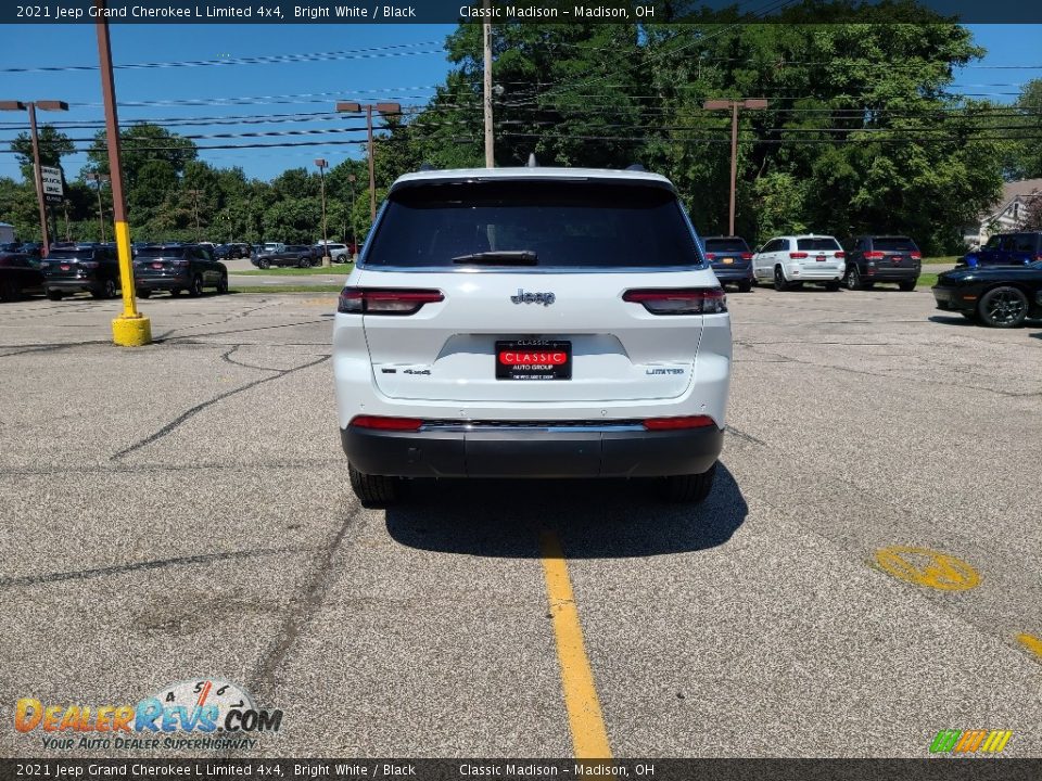 2021 Jeep Grand Cherokee L Limited 4x4 Bright White / Black Photo #5