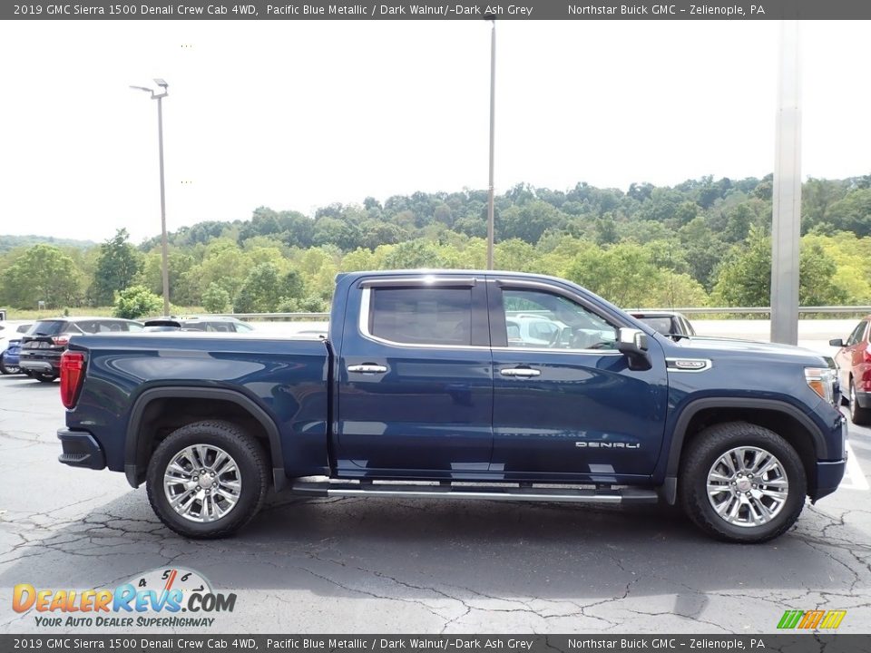 Pacific Blue Metallic 2019 GMC Sierra 1500 Denali Crew Cab 4WD Photo #5