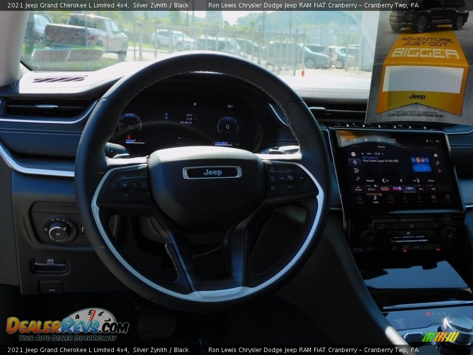 2021 Jeep Grand Cherokee L Limited 4x4 Silver Zynith / Black Photo #14