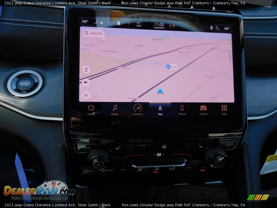 2021 Jeep Grand Cherokee L Limited 4x4 Silver Zynith / Black Photo #17