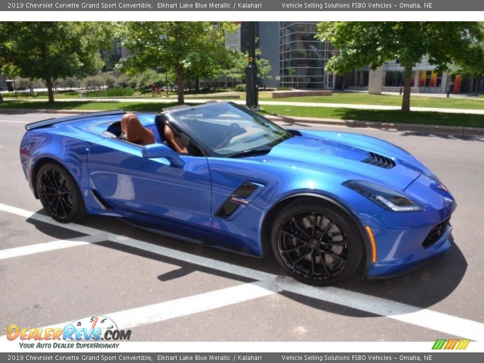 2019 Chevrolet Corvette Grand Sport Convertible Elkhart Lake Blue Metallic / Kalahari Photo #1