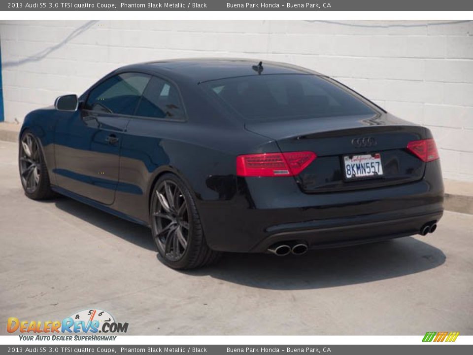 2013 Audi S5 3.0 TFSI quattro Coupe Phantom Black Metallic / Black Photo #2