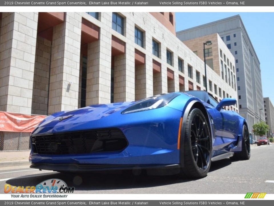 2019 Chevrolet Corvette Grand Sport Convertible Elkhart Lake Blue Metallic / Kalahari Photo #6