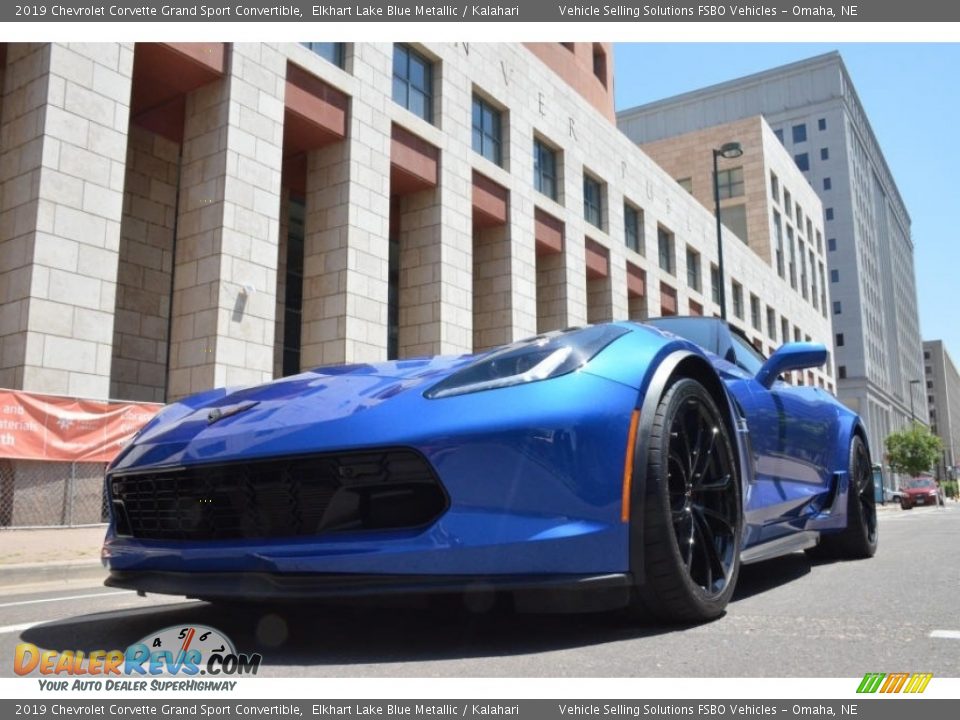 2019 Chevrolet Corvette Grand Sport Convertible Elkhart Lake Blue Metallic / Kalahari Photo #6