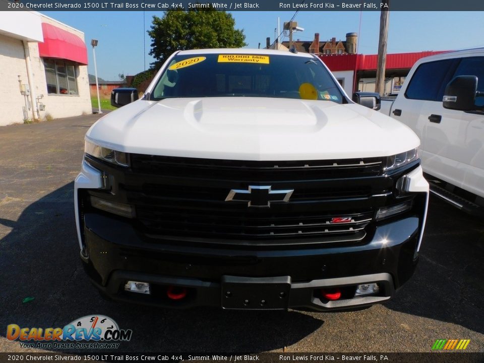 2020 Chevrolet Silverado 1500 LT Trail Boss Crew Cab 4x4 Summit White / Jet Black Photo #8