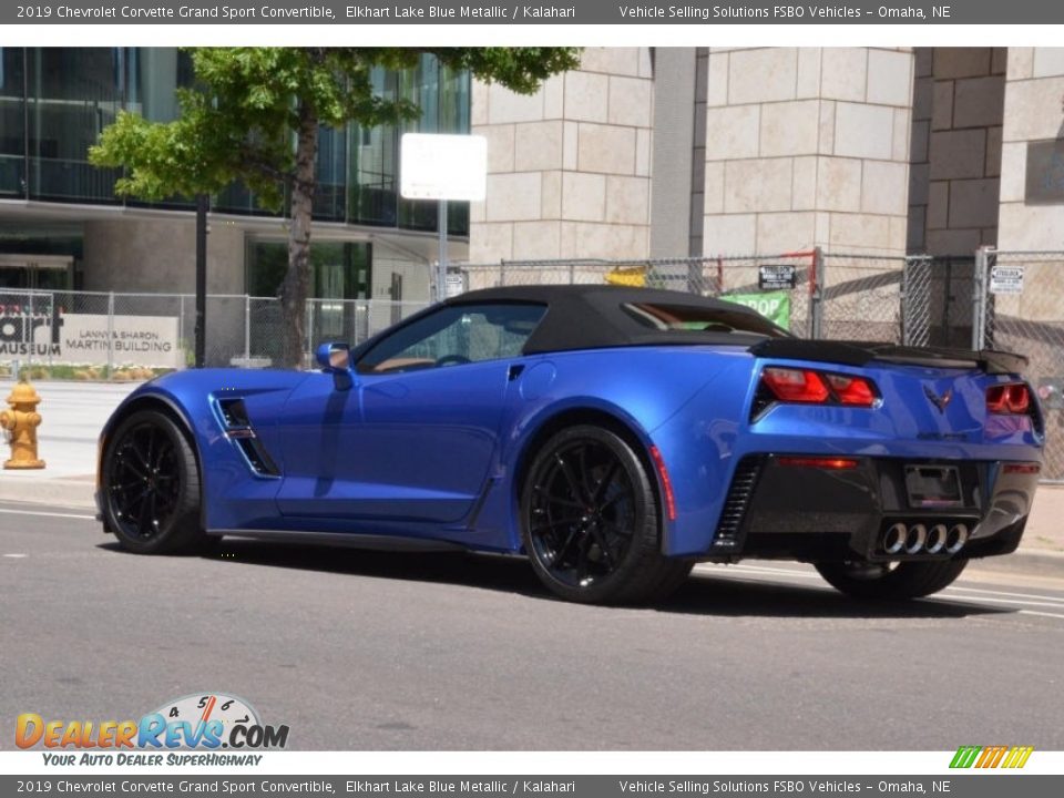 2019 Chevrolet Corvette Grand Sport Convertible Elkhart Lake Blue Metallic / Kalahari Photo #8