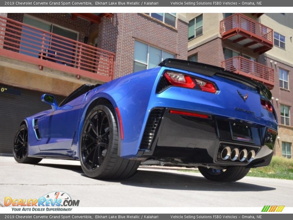 2019 Chevrolet Corvette Grand Sport Convertible Elkhart Lake Blue Metallic / Kalahari Photo #9