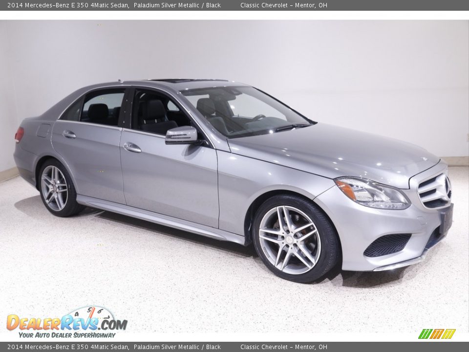 2014 Mercedes-Benz E 350 4Matic Sedan Paladium Silver Metallic / Black Photo #1