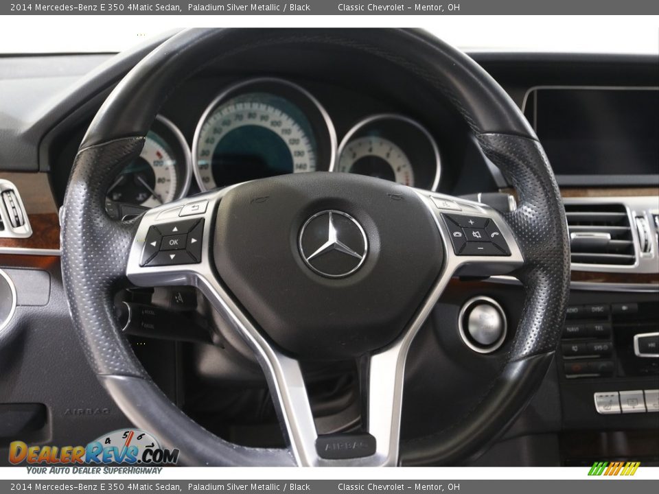 2014 Mercedes-Benz E 350 4Matic Sedan Paladium Silver Metallic / Black Photo #7
