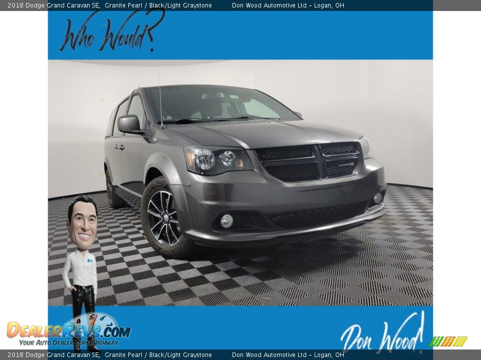 2018 Dodge Grand Caravan SE Granite Pearl / Black/Light Graystone Photo #1