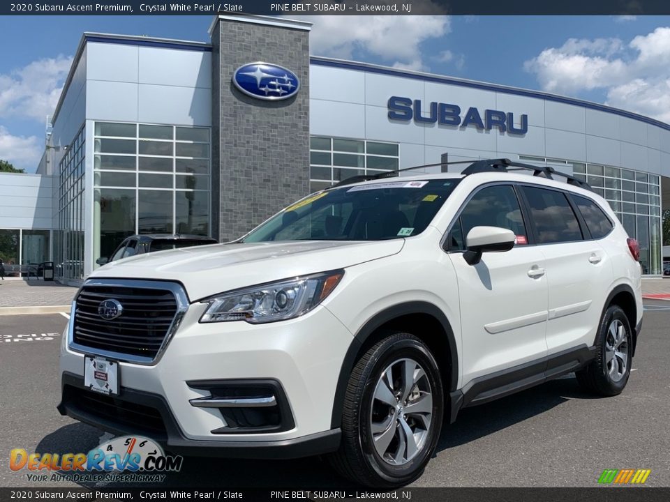 2020 Subaru Ascent Premium Crystal White Pearl / Slate Photo #1