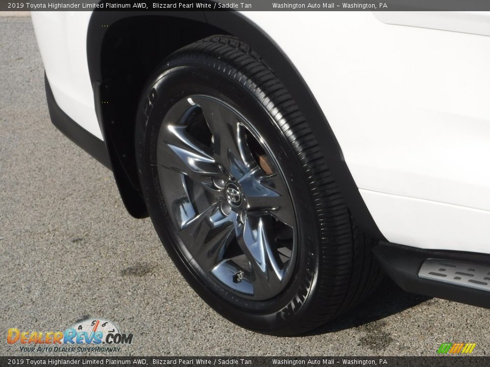 2019 Toyota Highlander Limited Platinum AWD Blizzard Pearl White / Saddle Tan Photo #12