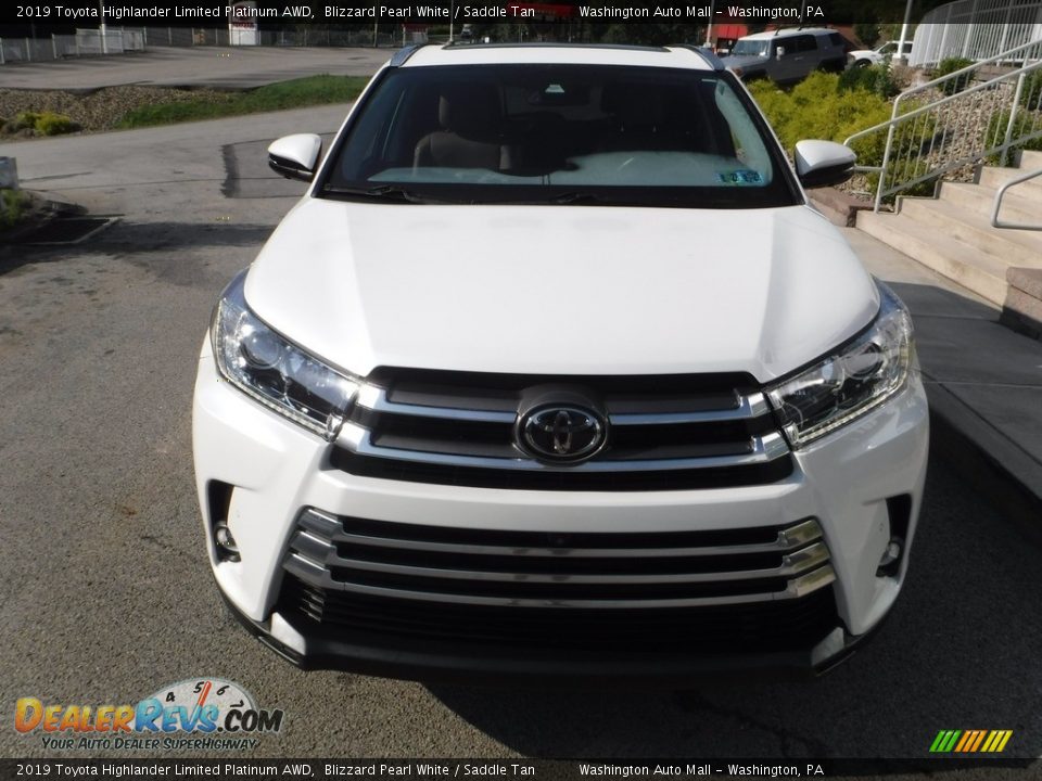 2019 Toyota Highlander Limited Platinum AWD Blizzard Pearl White / Saddle Tan Photo #14