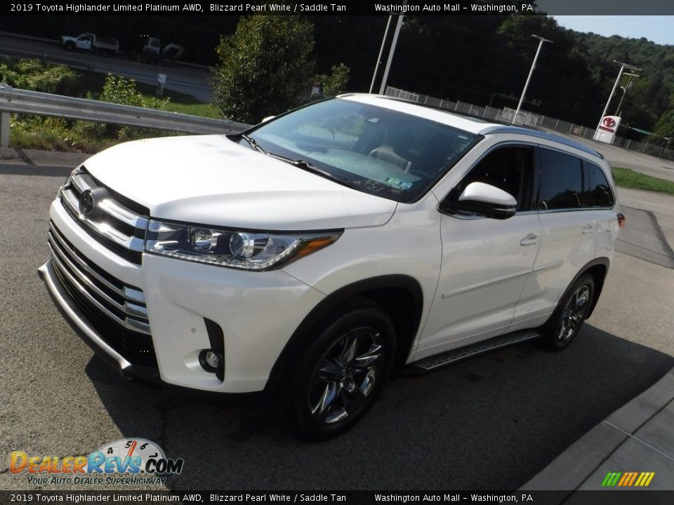 2019 Toyota Highlander Limited Platinum AWD Blizzard Pearl White / Saddle Tan Photo #15