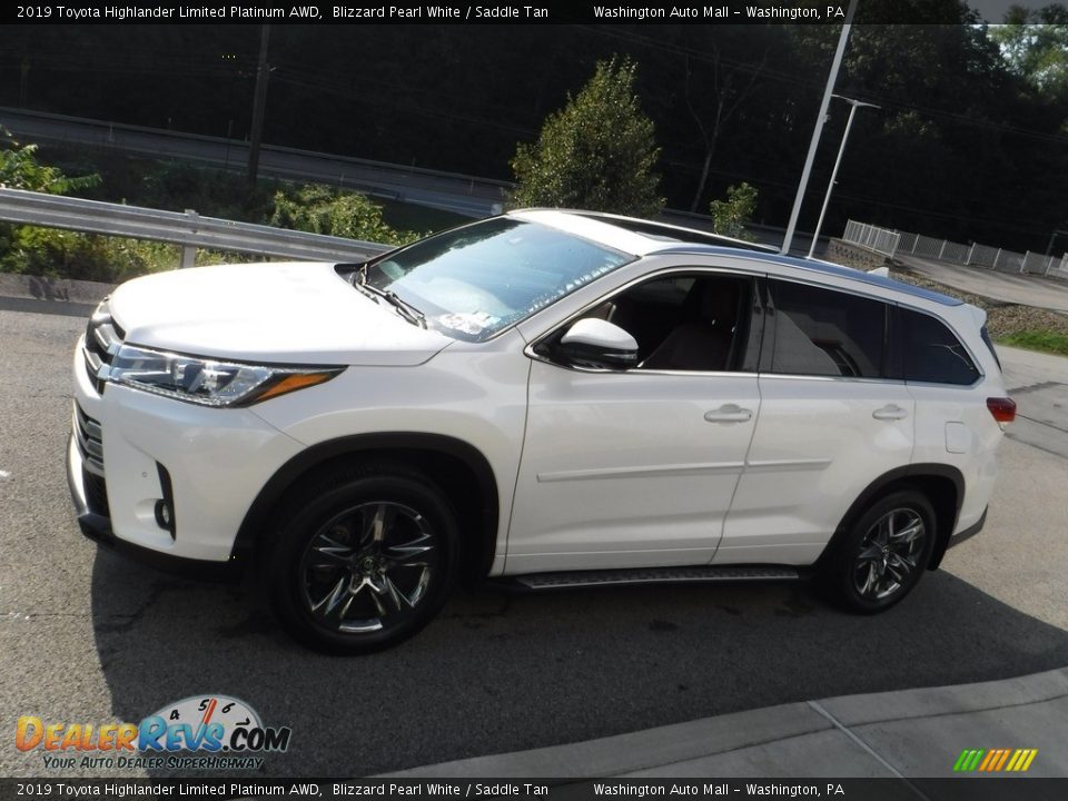 2019 Toyota Highlander Limited Platinum AWD Blizzard Pearl White / Saddle Tan Photo #16