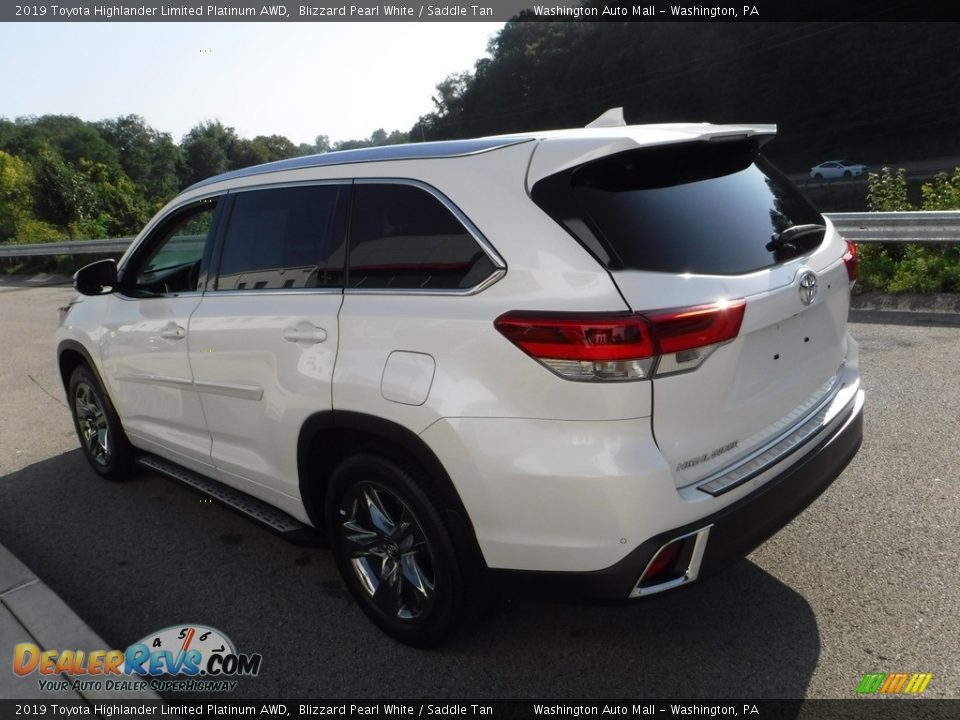 2019 Toyota Highlander Limited Platinum AWD Blizzard Pearl White / Saddle Tan Photo #17