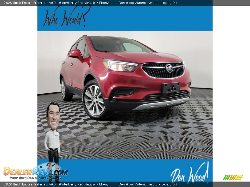 2020 Buick Encore Preferred AWD Winterberry Red Metallic / Ebony Photo #1