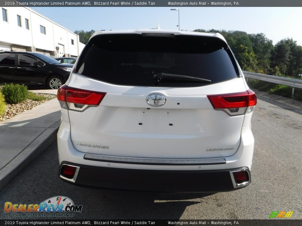 2019 Toyota Highlander Limited Platinum AWD Blizzard Pearl White / Saddle Tan Photo #18