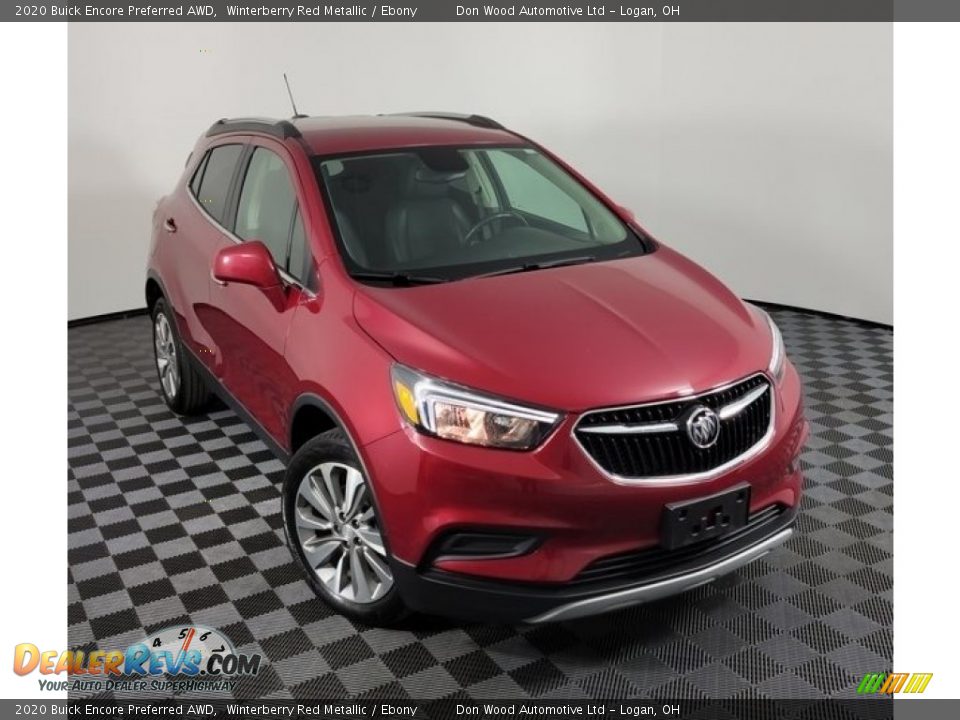 2020 Buick Encore Preferred AWD Winterberry Red Metallic / Ebony Photo #4