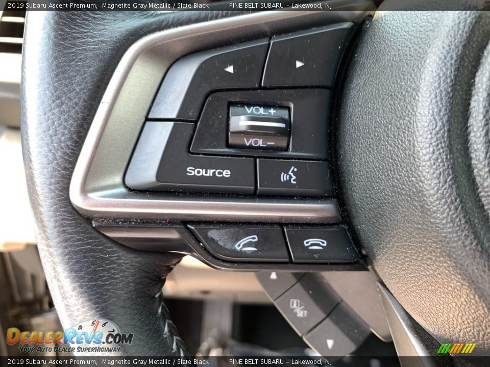 2019 Subaru Ascent Premium Magnetite Gray Metallic / Slate Black Photo #9