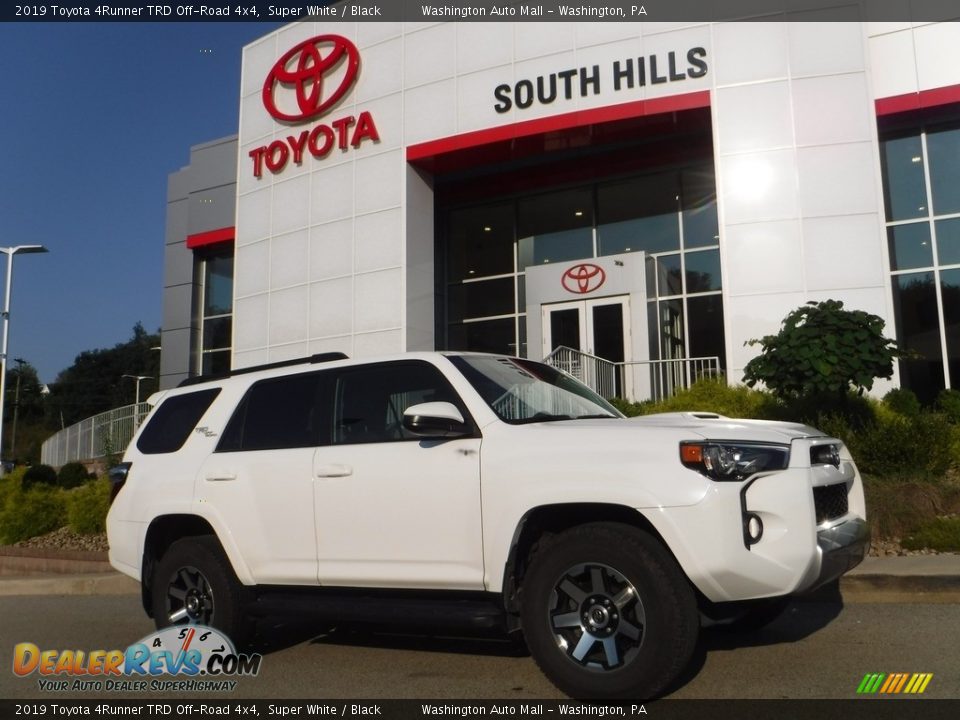 2019 Toyota 4Runner TRD Off-Road 4x4 Super White / Black Photo #2