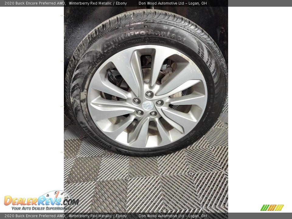 2020 Buick Encore Preferred AWD Winterberry Red Metallic / Ebony Photo #32
