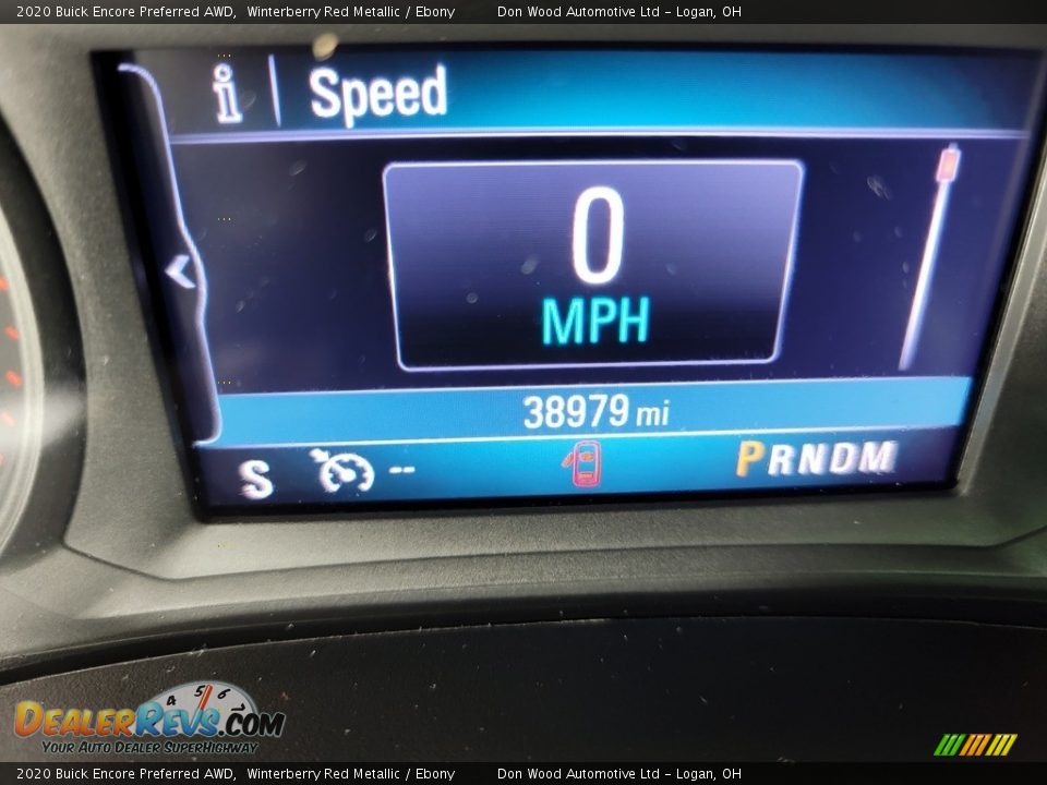 2020 Buick Encore Preferred AWD Winterberry Red Metallic / Ebony Photo #33