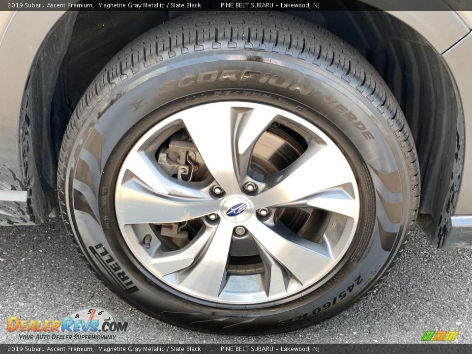 2019 Subaru Ascent Premium Magnetite Gray Metallic / Slate Black Photo #22