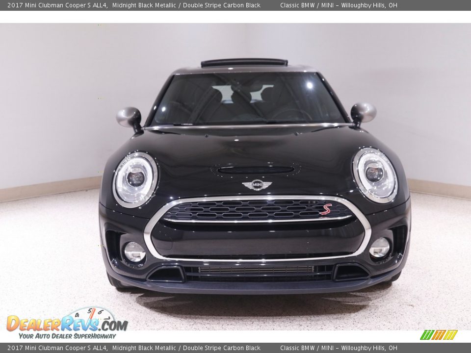 2017 Mini Clubman Cooper S ALL4 Midnight Black Metallic / Double Stripe Carbon Black Photo #2